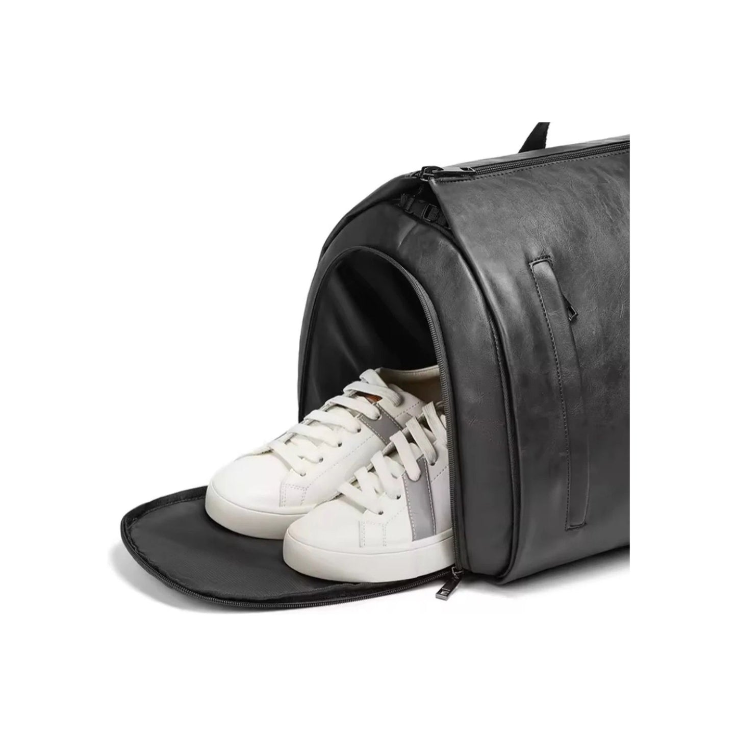 CarryQuest® - Multifunctional Travel/Handbag - Women and Men - PU Leather - Black