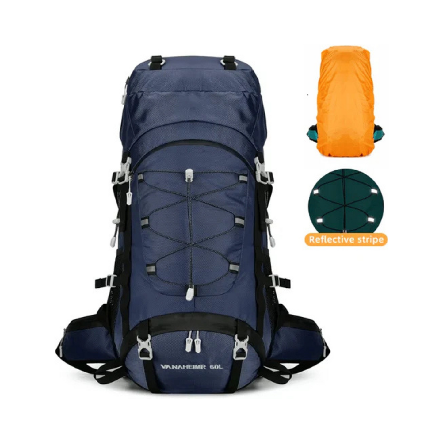 CarryQuest® - Hydratatie rugzak - Schoen - 65L - Donker Blauw