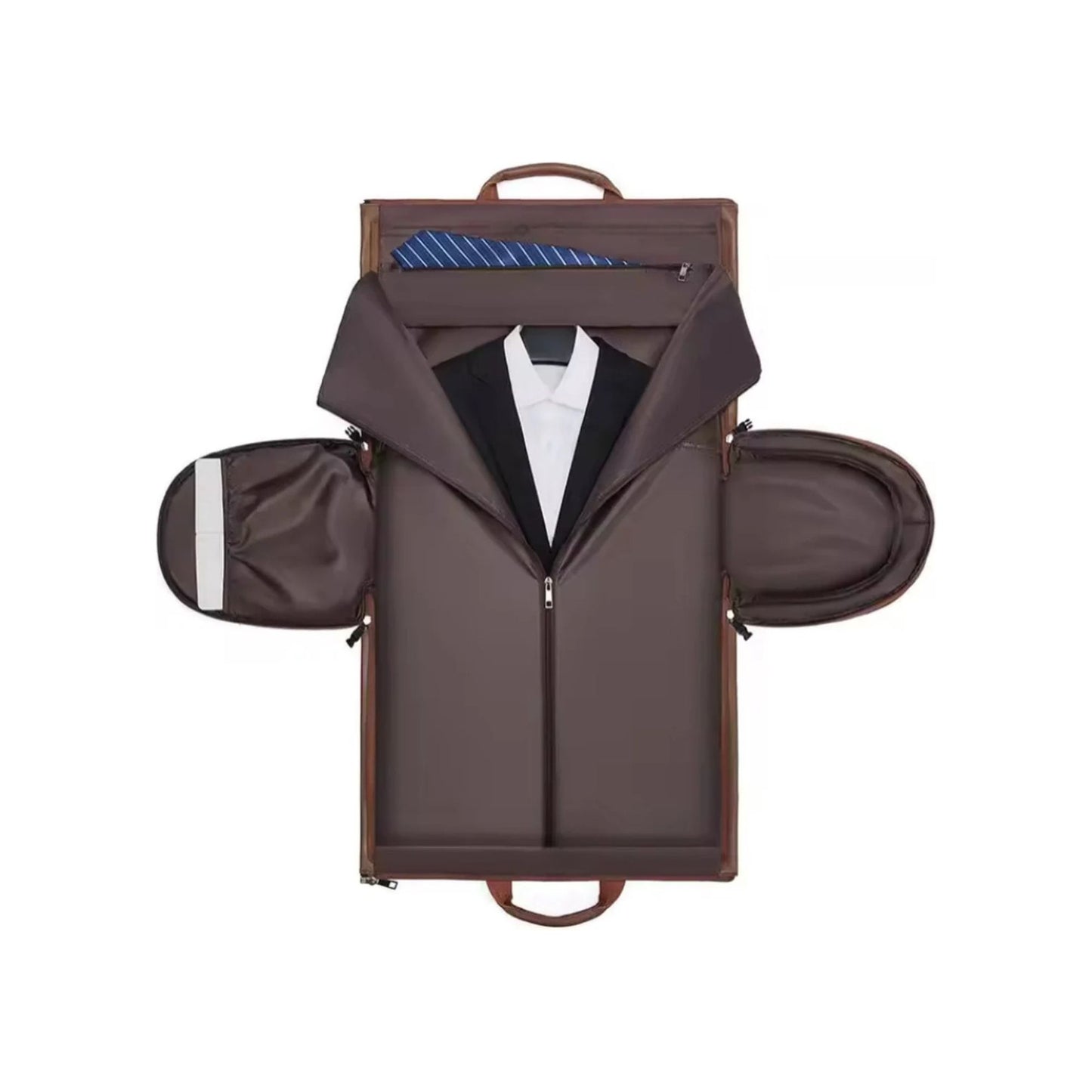 CarryQuest® - Multifunctionele Reis-/Handtas - Dames en Heren - PU-leer - Bruin