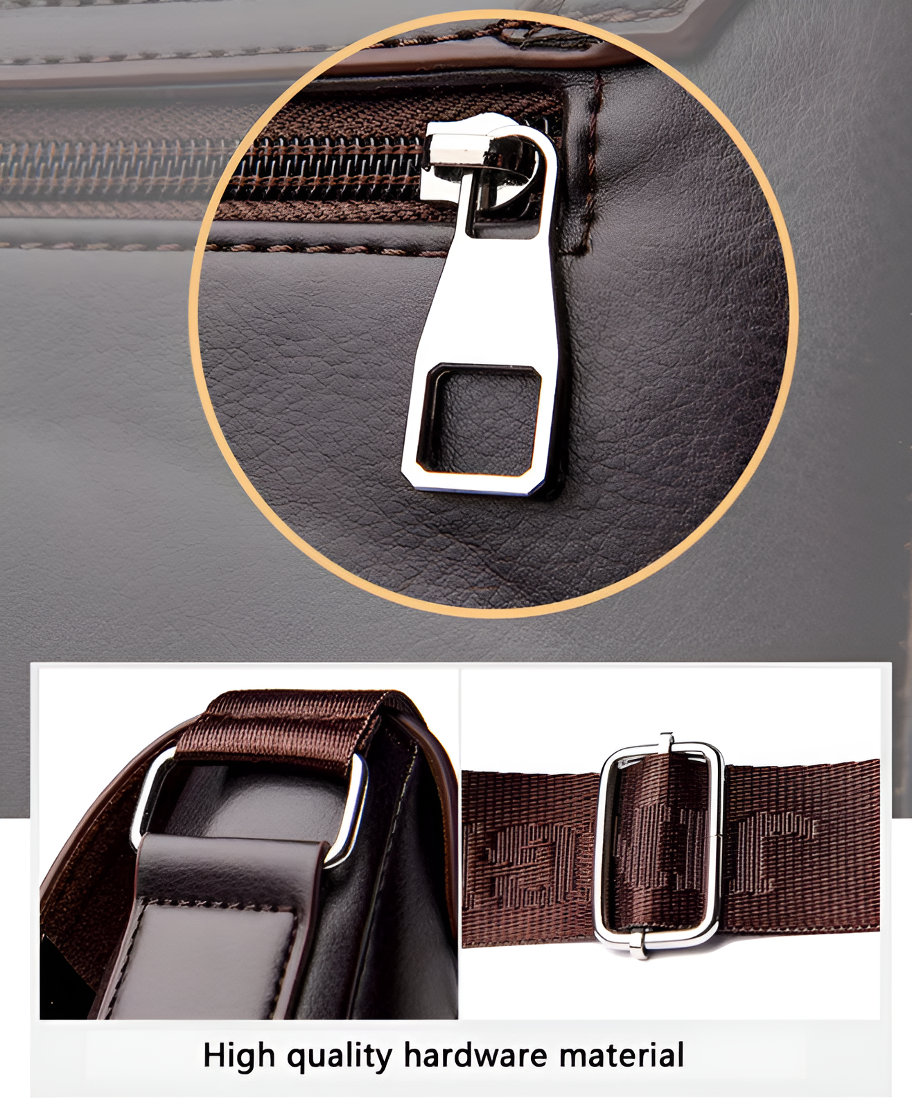 Carryquest® - Luxury Men's Leather Shoulder Bag - Waterproof - Crossbody Messenger bag - 2 colors