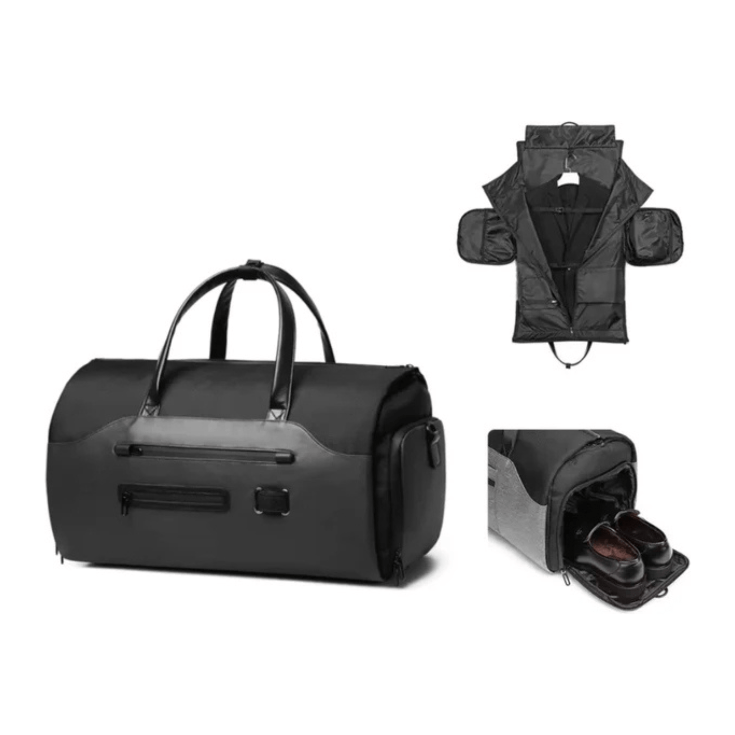 Avoir Zakelijke Reistas/Weekendtas - Waterdicht - Schoenenzak - Handbagage - ZwartCarryQuestsimple