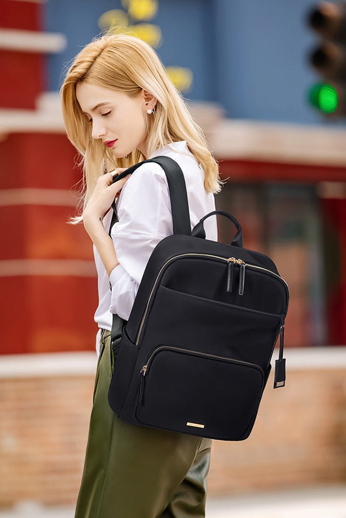 CarryQuest® 15 Inch Laptop Rugzak – Grote Capaciteit – Oxford Stof – Stijlvol & PraktischCarryQuest®Laptop Rugzak