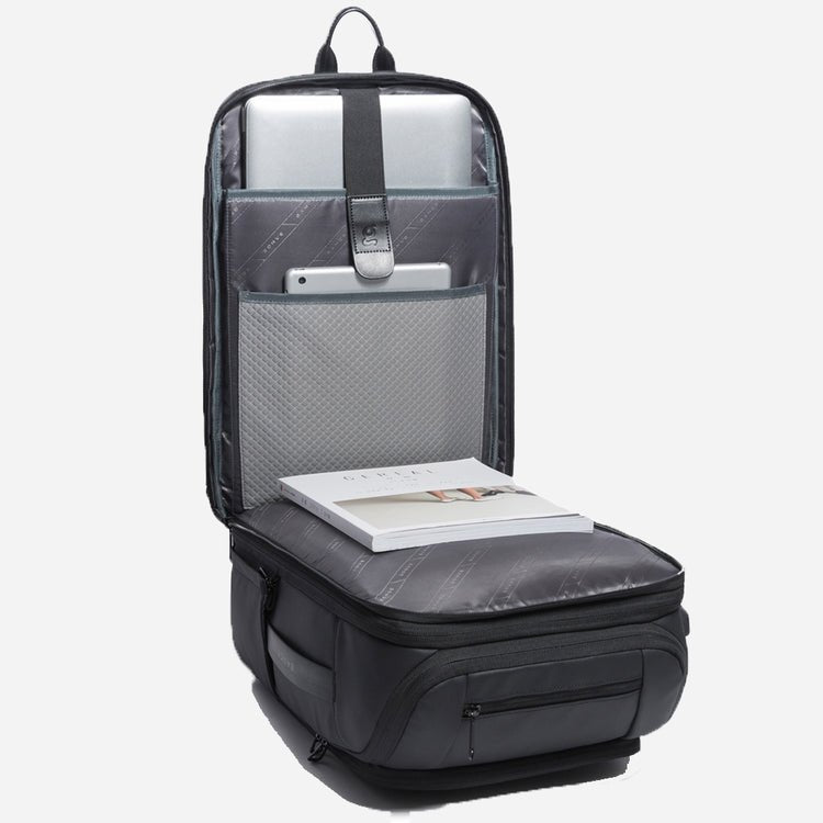CarryQuest® 15.6 Inch Laptop Rugzak – 54L – Waterdicht – USB - Opladen – Perfect voor Werk & ReizenCarryQuest®Laptop Rugzak