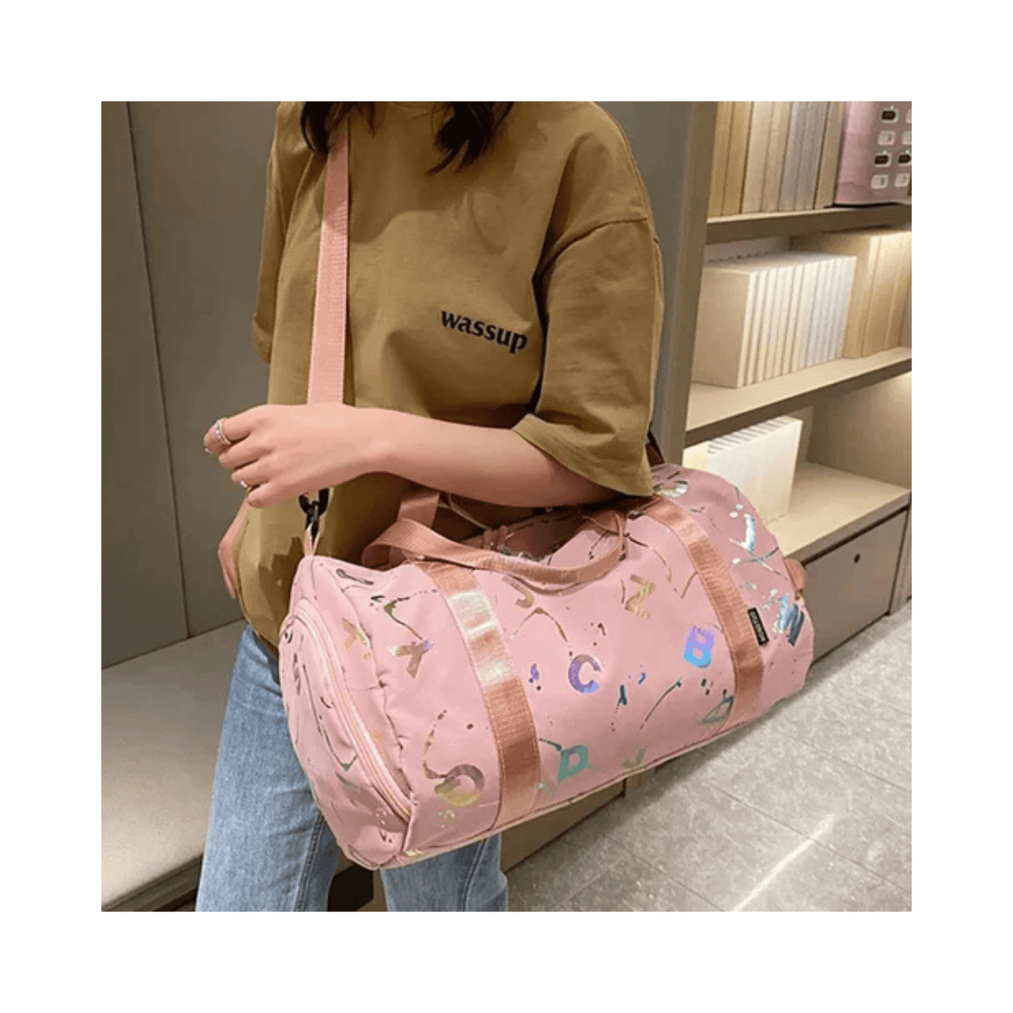 CarryQuest® - 20L Capaciteit - Weekendtas - Duurzaam Waterdicht - Fitness Yoga Zwemmen - Roze