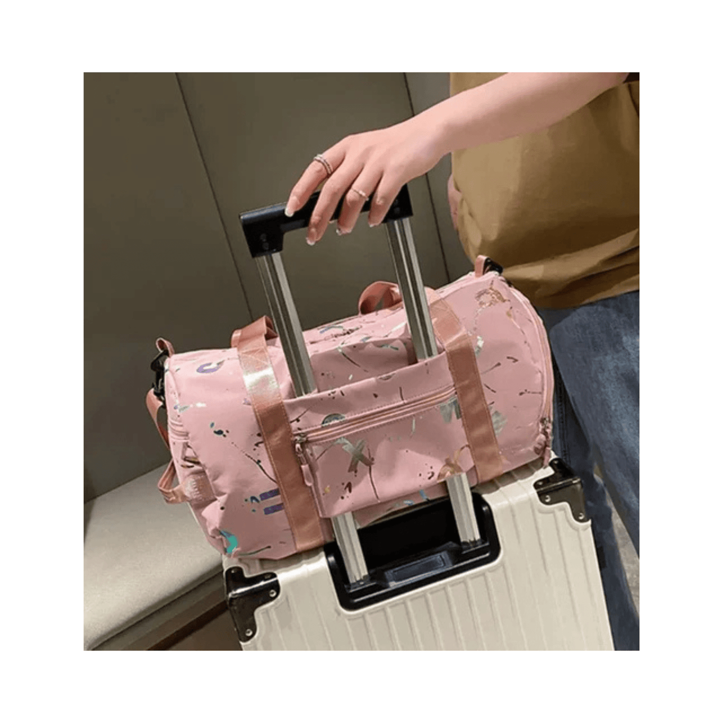 CarryQuest® - 20L Capaciteit - Weekendtas - Duurzaam Waterdicht - Fitness Yoga Zwemmen - Roze