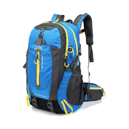 CarryQuest® - 40L - Rugzakken - Waterafstotend - Wandelen - Reizen - Nylon - 40 Liter - Licht Blauw
