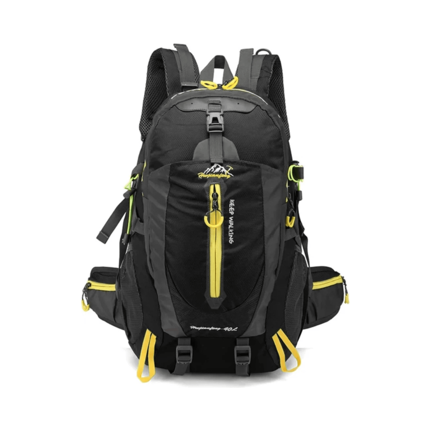 CarryQuest® - 40L - Rugzakken - Waterafstotend - Wandelen - Reizen - Nylon - 40 Liter - ZwartCarryQuestsimple