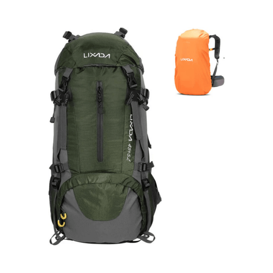 CarryQuest® - 50L - Rugzak - Waterbestendig - Duurzaam - Wandelen - Reizen - Groen