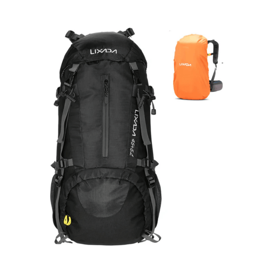 CarryQuest® - 50L - Rugzak - Waterbestendig - Duurzaam - Wandelen - Reizen - Zwart