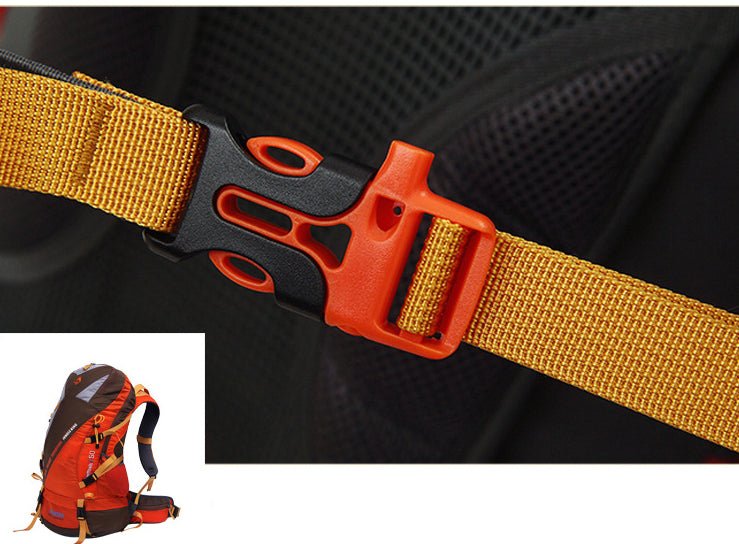 CarryQuest® 50L Waterdichte Outdoor Rugzak – Lichtgewicht en Comfortabel – Perfect voor Kamperen en HikenCarryQuest®Wandel RugzakNiet Klaar