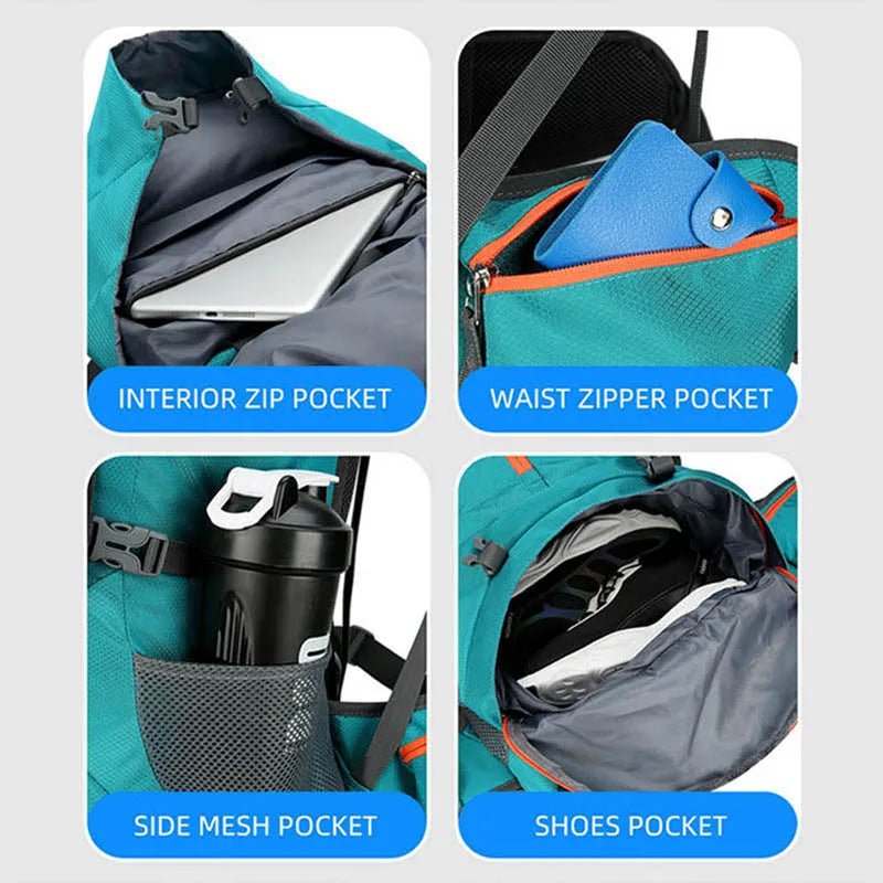 CarryQuest® - 60L Backpack - Camping Rugzak - Gratis Regenhoes - 5 KleurenCarryQuestWandel Rugzak