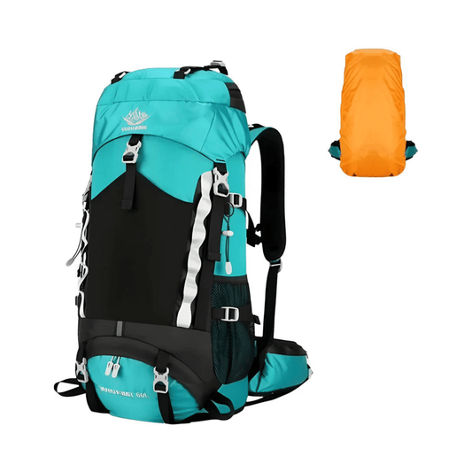 CarryQuest® - 60L - Rugzak - Waterdichte Rugzak - Rugzakken - Wandelen - Duurzaam - Nylon - Licht groen