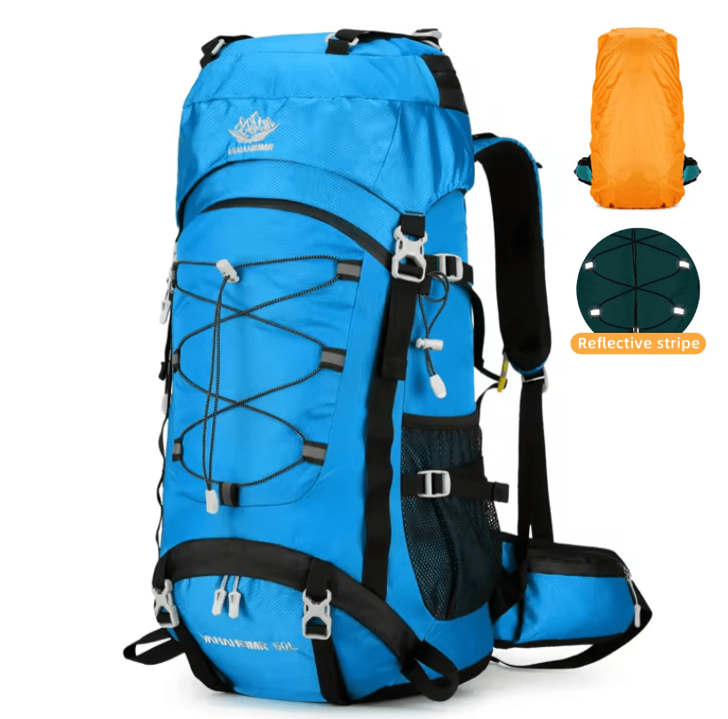 CarryQuest® - 65L - Camping/Wandel Rugzak - Regenhoes - 6 kleurenCarryQuestWandel Rugzak65L