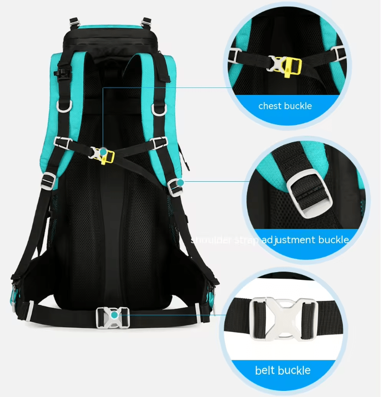 CarryQuest® - 65L - Camping/Wandel Rugzak - Regenhoes - 6 kleurenCarryQuestWandel Rugzak65L