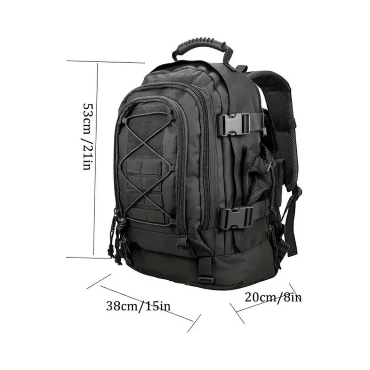 CarryQuest® - 65L - Military - Rugzak - Wandelen - Kamperen - Vissen - Outdoor - CamouflageCarryQuestsimple