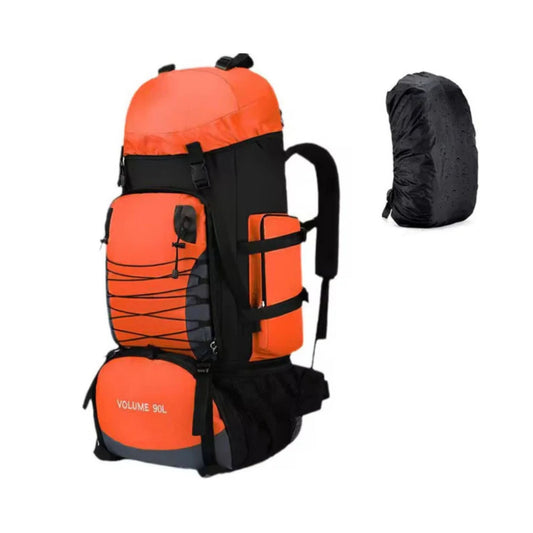 CarryQuest® - 90L - Waterdichte - Wandelen - Camping - Rugzak - Backpacks - 90 Liter - Oranje