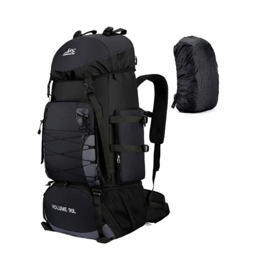 CarryQuest® - 90L - Waterdichte - Wandelen - Camping - Rugzak - Backpacks - 90 Liter - Zwart