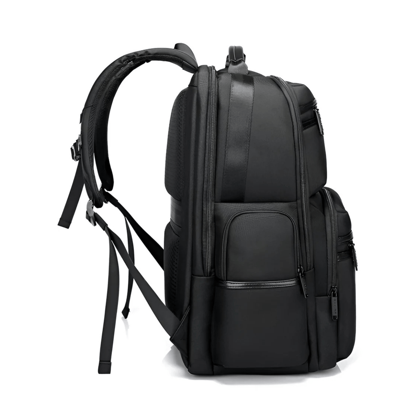 CarryQuest® - Anti - diefstal Laptop Rugzak 15,6" - Waterdicht + USB Oplaadpoort - Schooltassen - Zwart