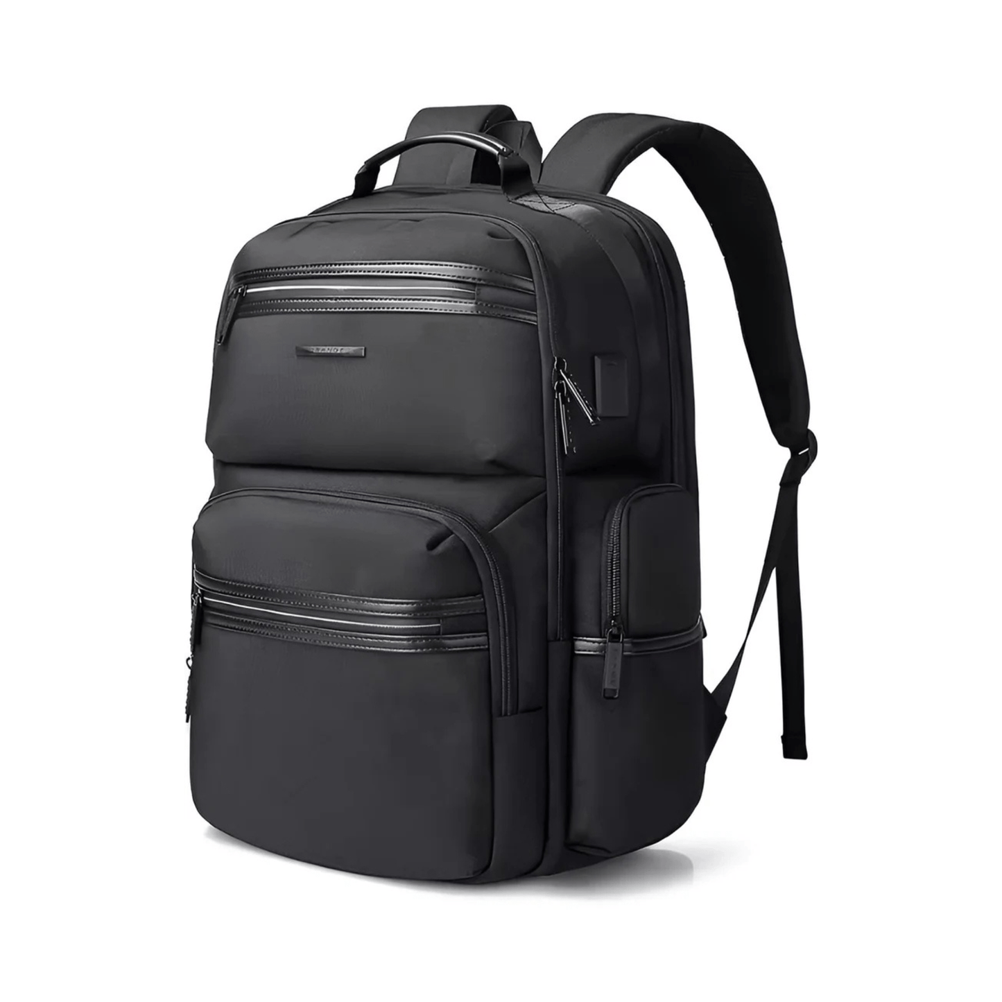 CarryQuest® - Anti - diefstal Laptop Rugzak 15,6" - Waterdicht + USB Oplaadpoort - Schooltassen - Zwart