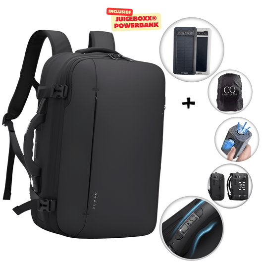 CarryQuest® - B-Pro Vacuum Rugzak - incl. Powerbank JuiceBoxx® en Draadloze Pomp