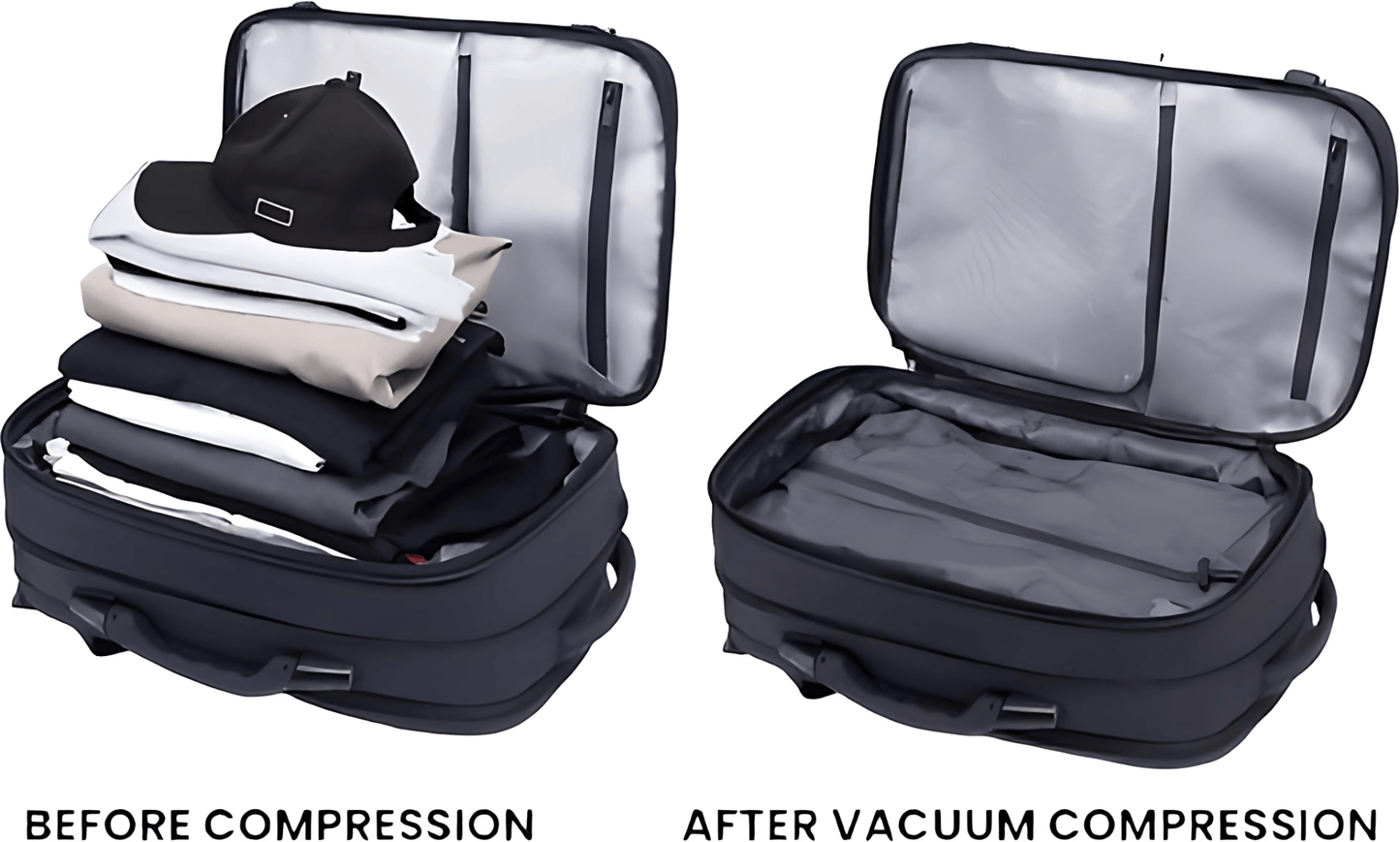 CarryQuest® - B-Pro Vacuum Rugzak - incl. Powerbank JuiceBoxx® en Draadloze Pomp
