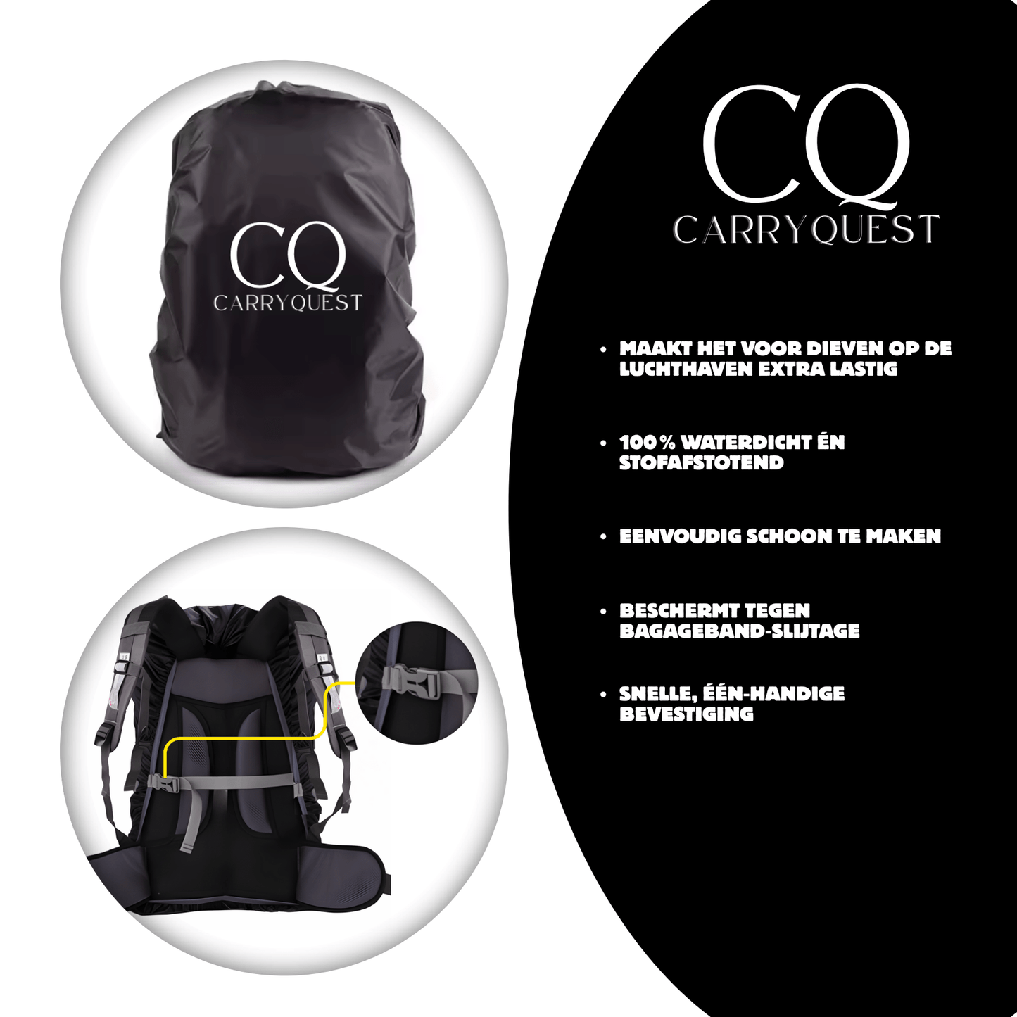 CarryQuest® - B-Pro Vacuum Rugzak - incl. Powerbank JuiceBoxx® en Draadloze Pomp