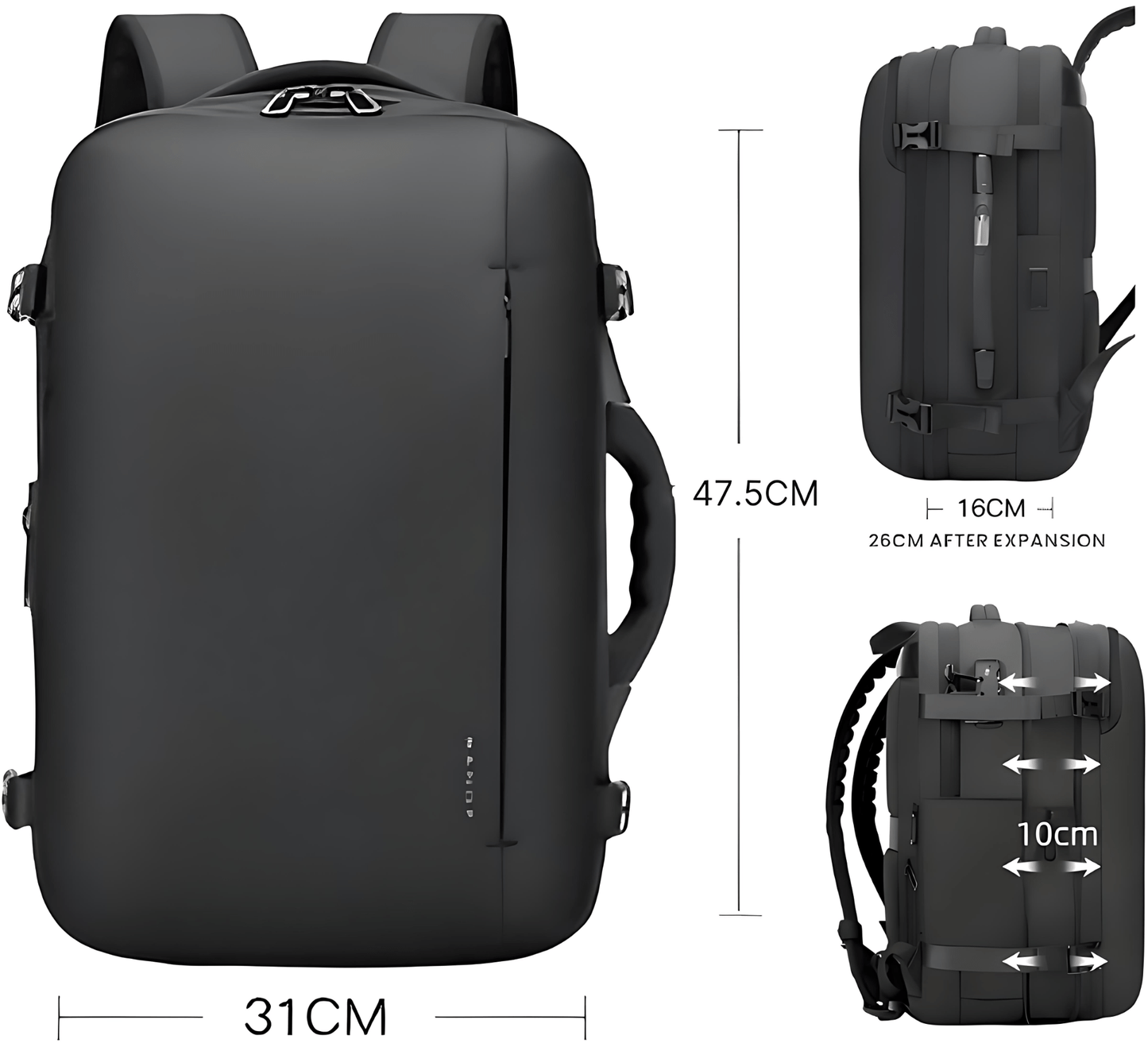 CarryQuest® - B-Pro Vacuum Rugzak - incl. Powerbank JuiceBoxx® en Draadloze Pomp