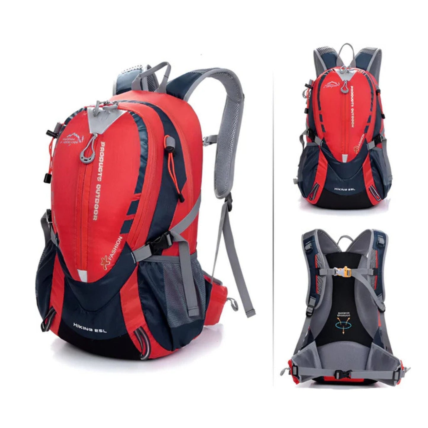 CarryQuest® - Bergbeklimmen Hydratatie Rugzak 25L + 2L Waterzak En Regenhoes - Ergonomisch & Duurzaam - Wandel Rugzak - Groen