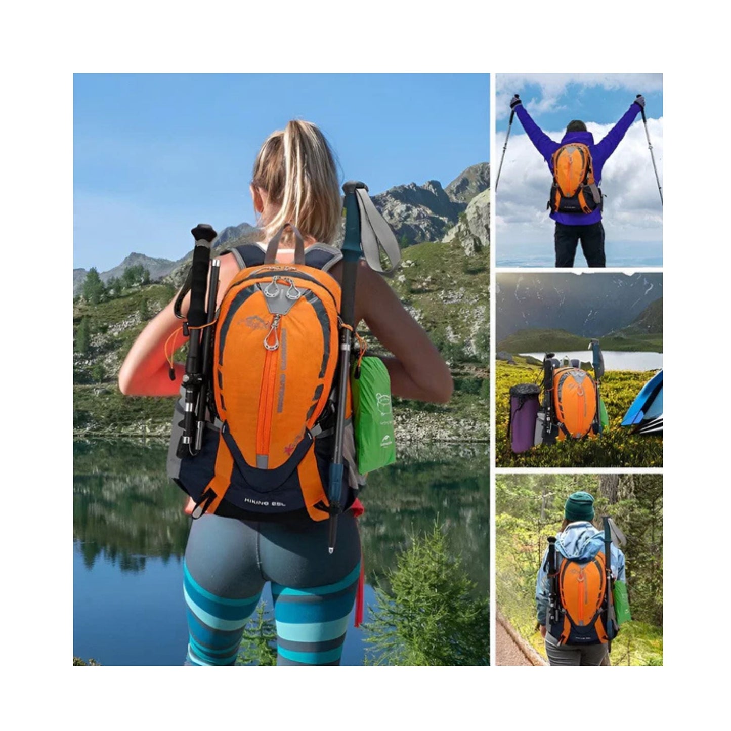 CarryQuest® - Bergbeklimmen Hydratatie Rugzak 25L + 2L Waterzak - Wandel Rugzak - Rood