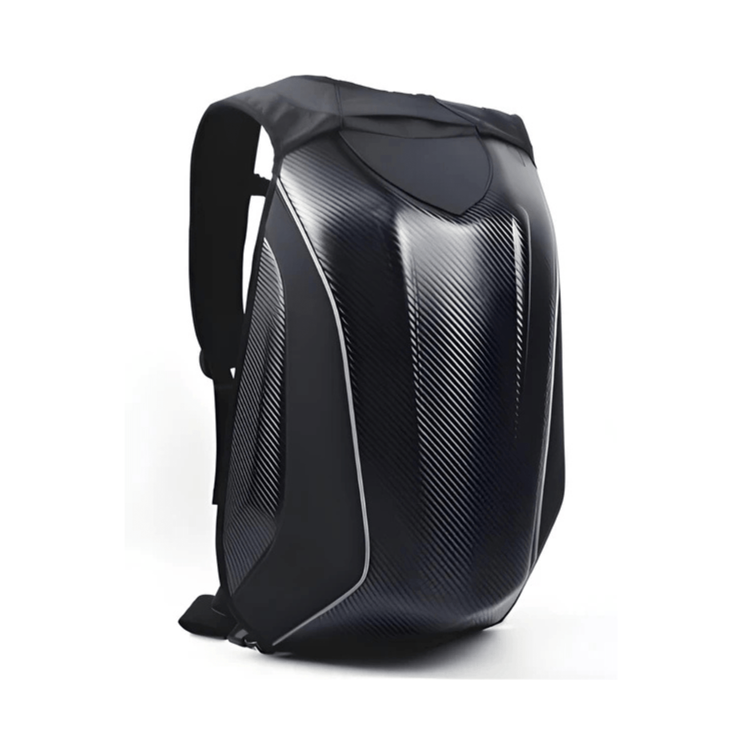 CarryQuest® - Carbon Fiber Motorhelm Rugzak 30L - Waterdichte Tas - Motor Rugzak - Waterbestendig - Zwart