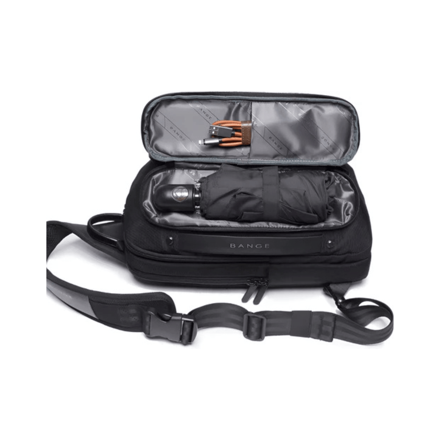 CarryQuest® - Casual Crossbody Tas - USB Oplaadpoort - Grijs