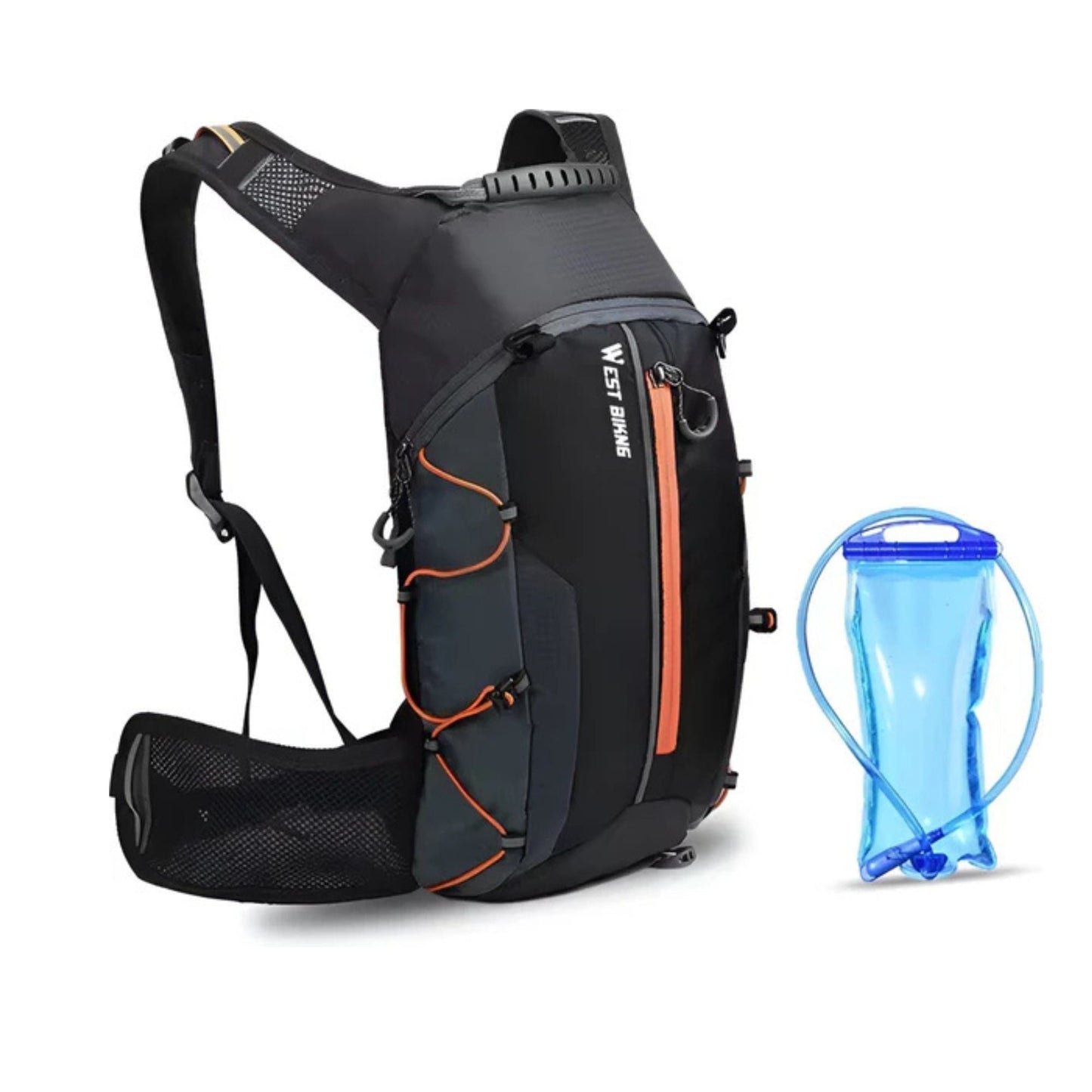 CarryQuest® - Fietsrugzak 16L - Opvouwbaar - Waterzak 2L - Outdoor Sport - Wandelrugzak - OranjeCarryQuestsimple