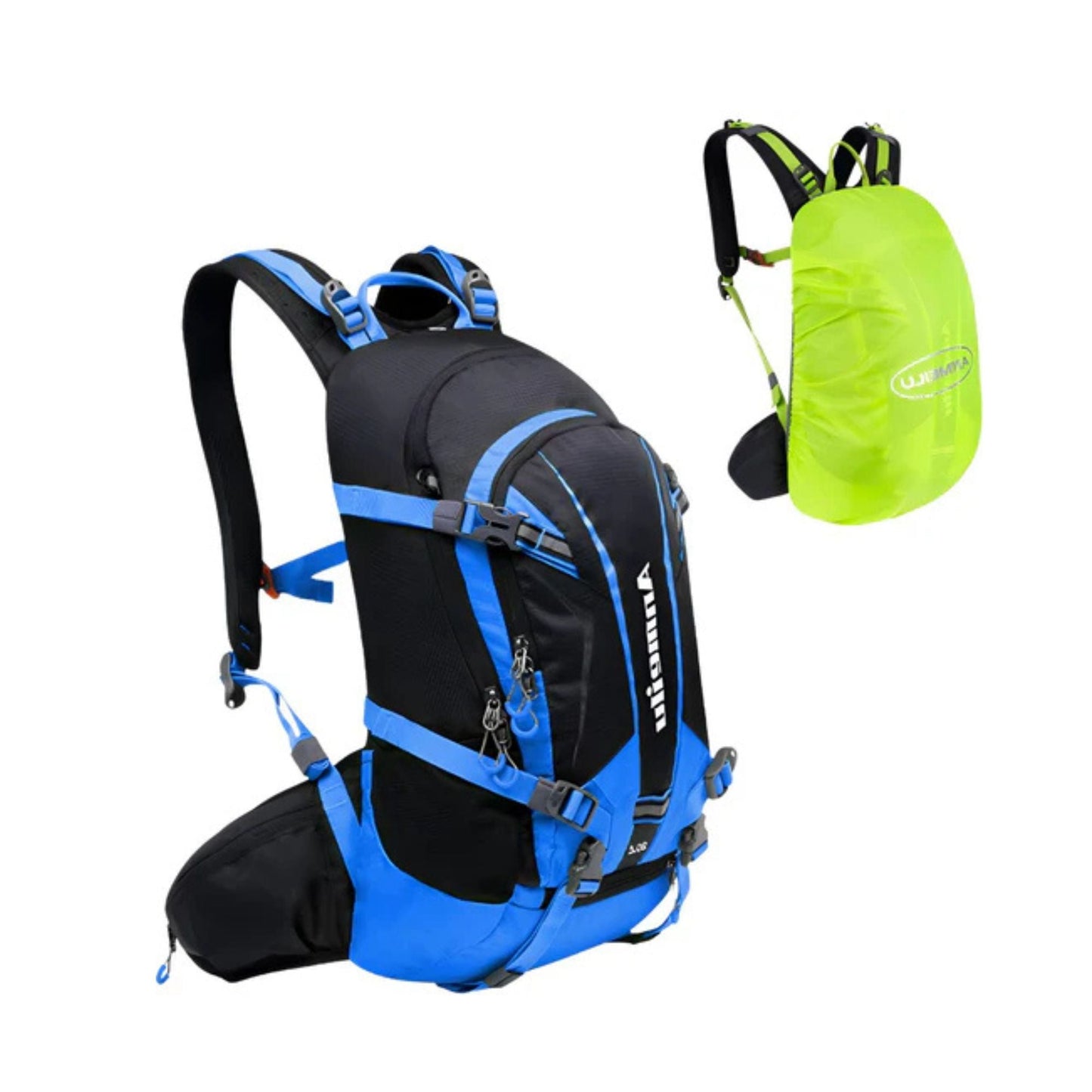 CarryQuest® - Fietsrugzak Schoudertas 20L - Duurzaam Nylon - Hiking Rugzak - Wandelen - Blauw