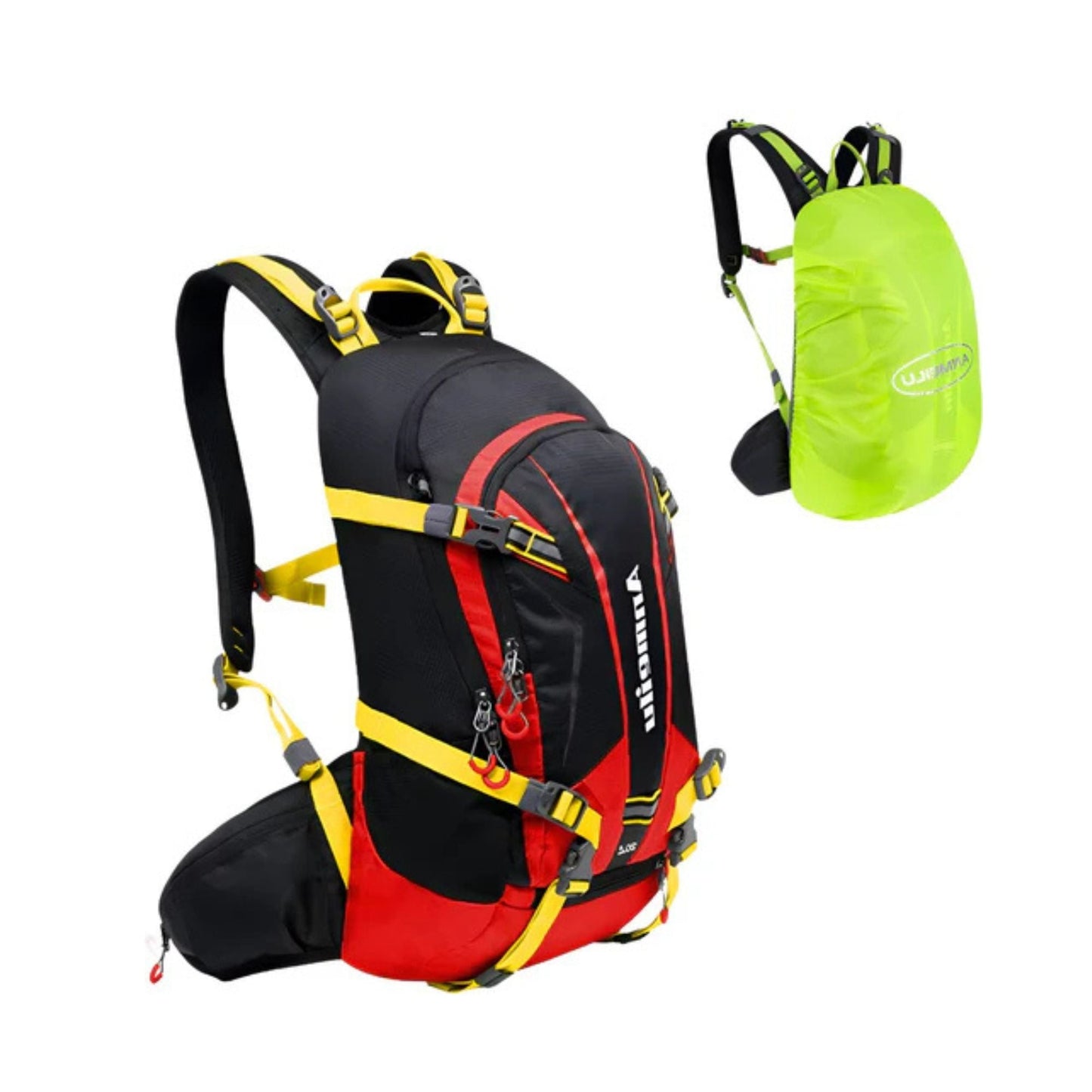 CarryQuest® - Fietsrugzak Schoudertas 20L - Duurzaam Nylon - Hiking Rugzak - Wandelen - RoodCarryQuestsimple