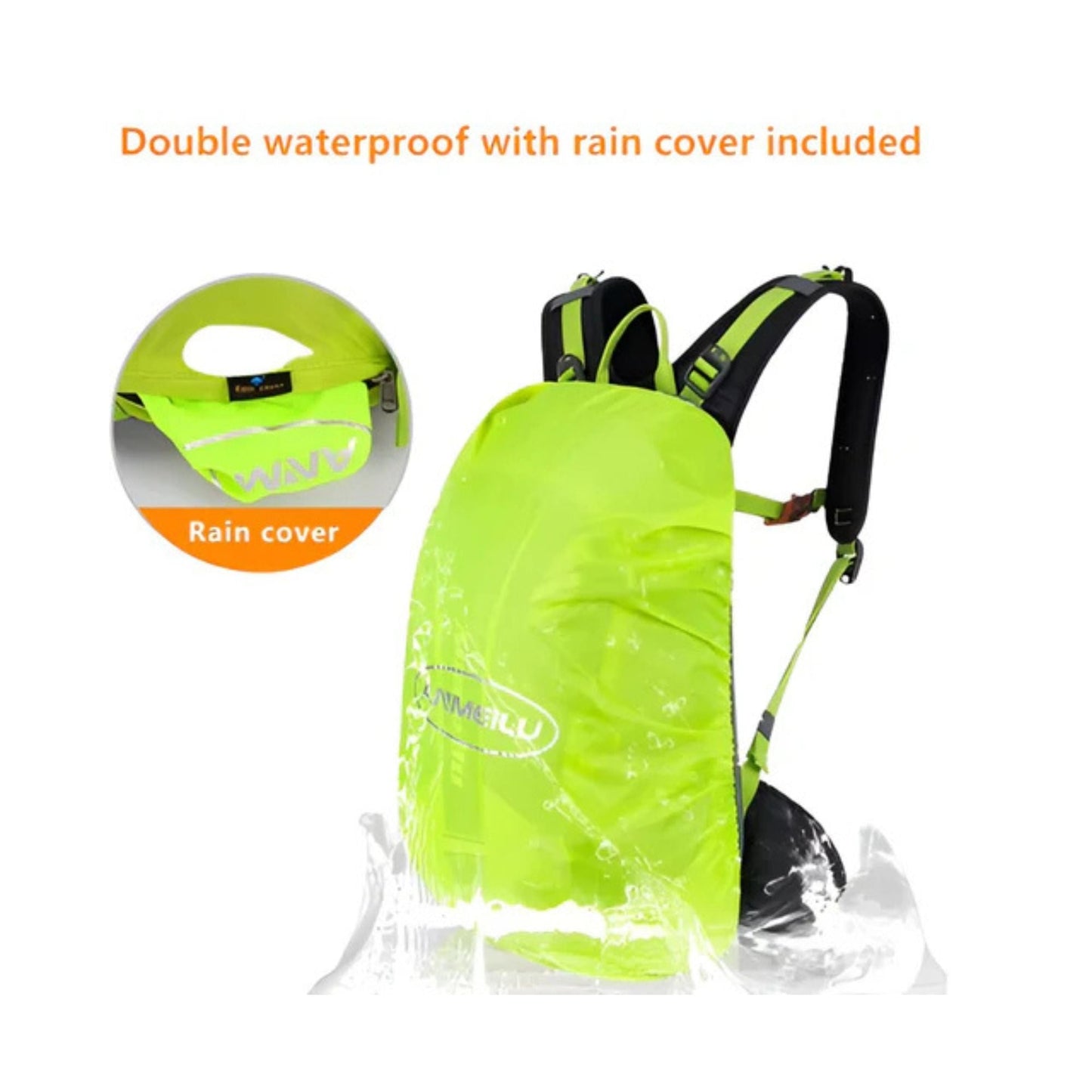 CarryQuest® - Fietsrugzak Schoudertas 20L - Duurzaam Nylon - Hiking Rugzak - Wandelen - ZwartCarryQuestsimple