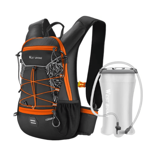 CarryQuest® - Fietsrugzak - Ultralicht 16L Backpack - 1.5L Cilp TPU water Bag - Waterbestendig - Oranje