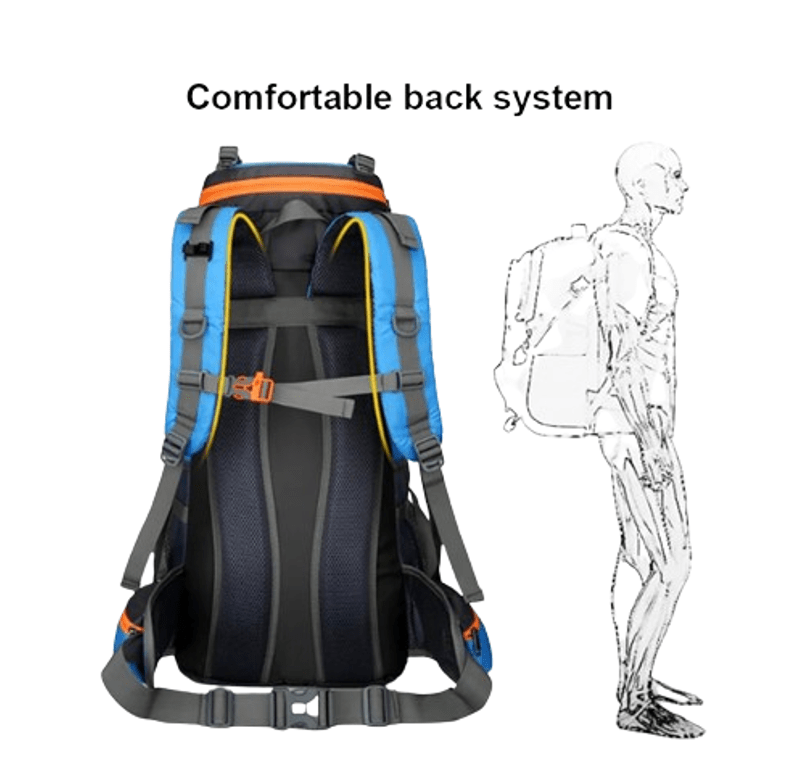 CarryQuest® - Grote Camping Hiking Wandel Rugzak - 70L - 5 kleurenCarryQuestWandel Rugzak