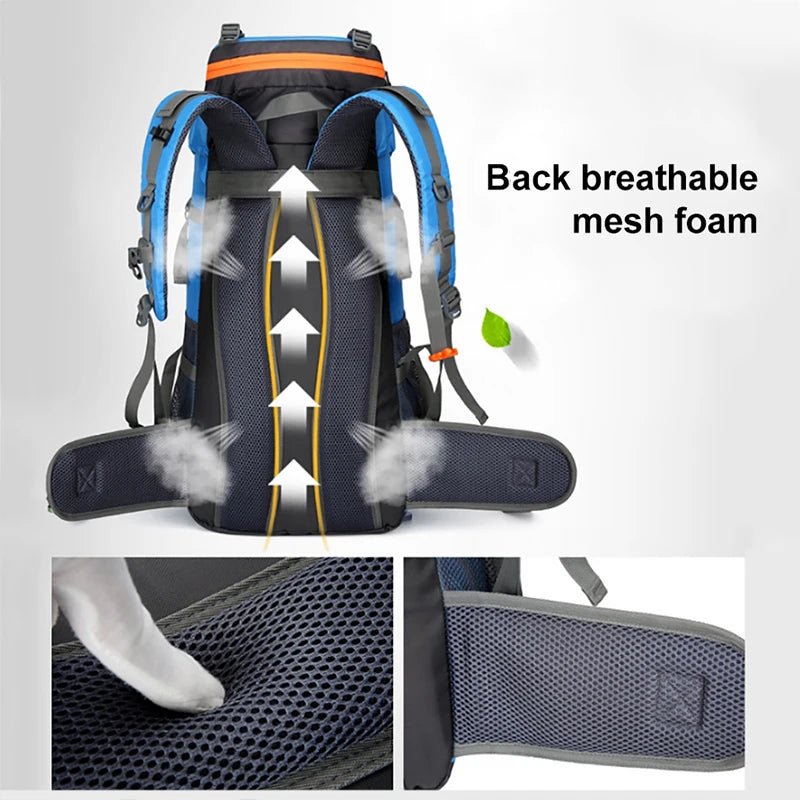 CarryQuest® - Grote Camping Hiking Wandel Rugzak - 70L - 5 kleurenCarryQuestWandel Rugzak