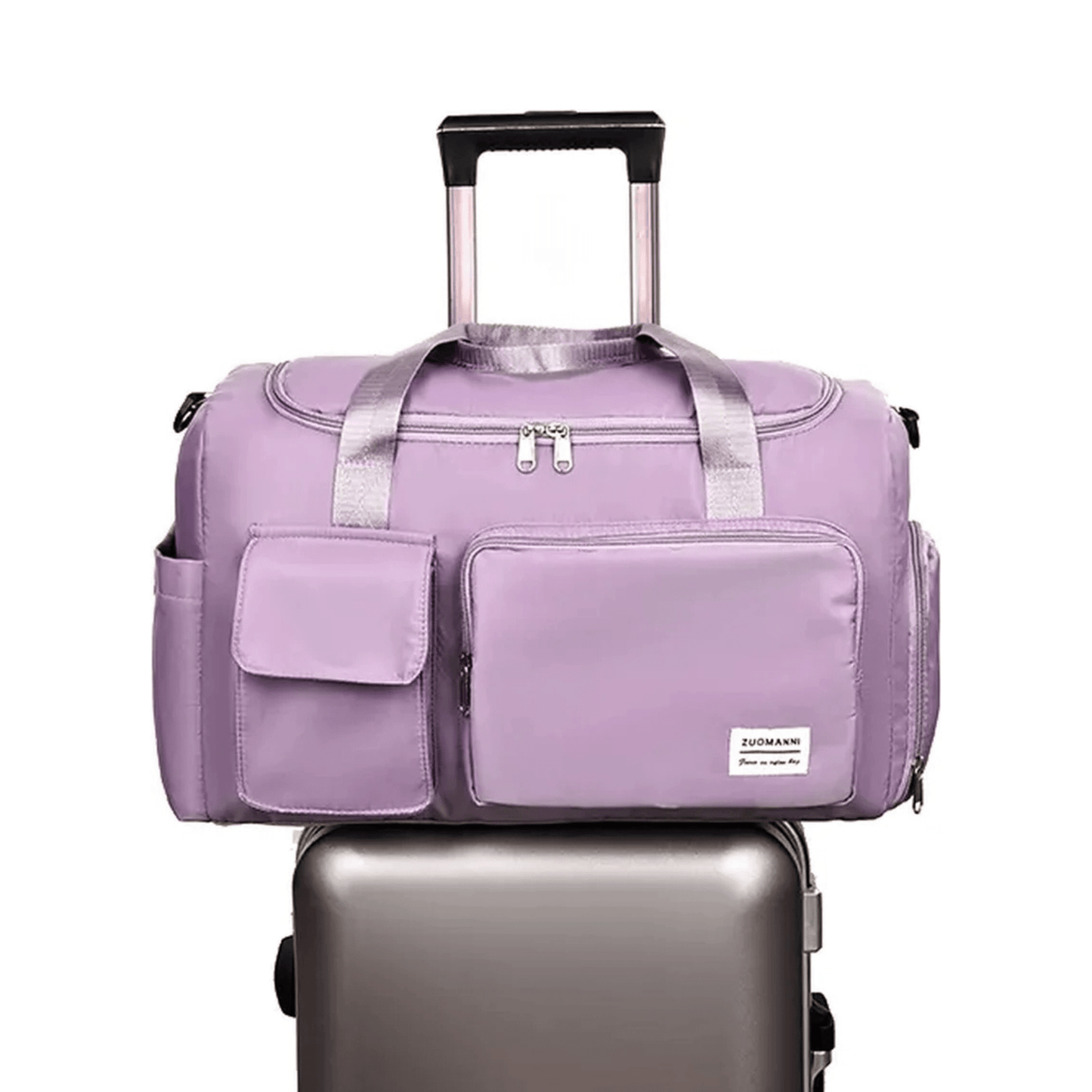 CarryQuest® - Grote Capaciteit Reistas voor Dames - Droog - Nat - Handbagage - Sporttas - Nylon - Lichtgewicht - ZwartCarryQuestsimple