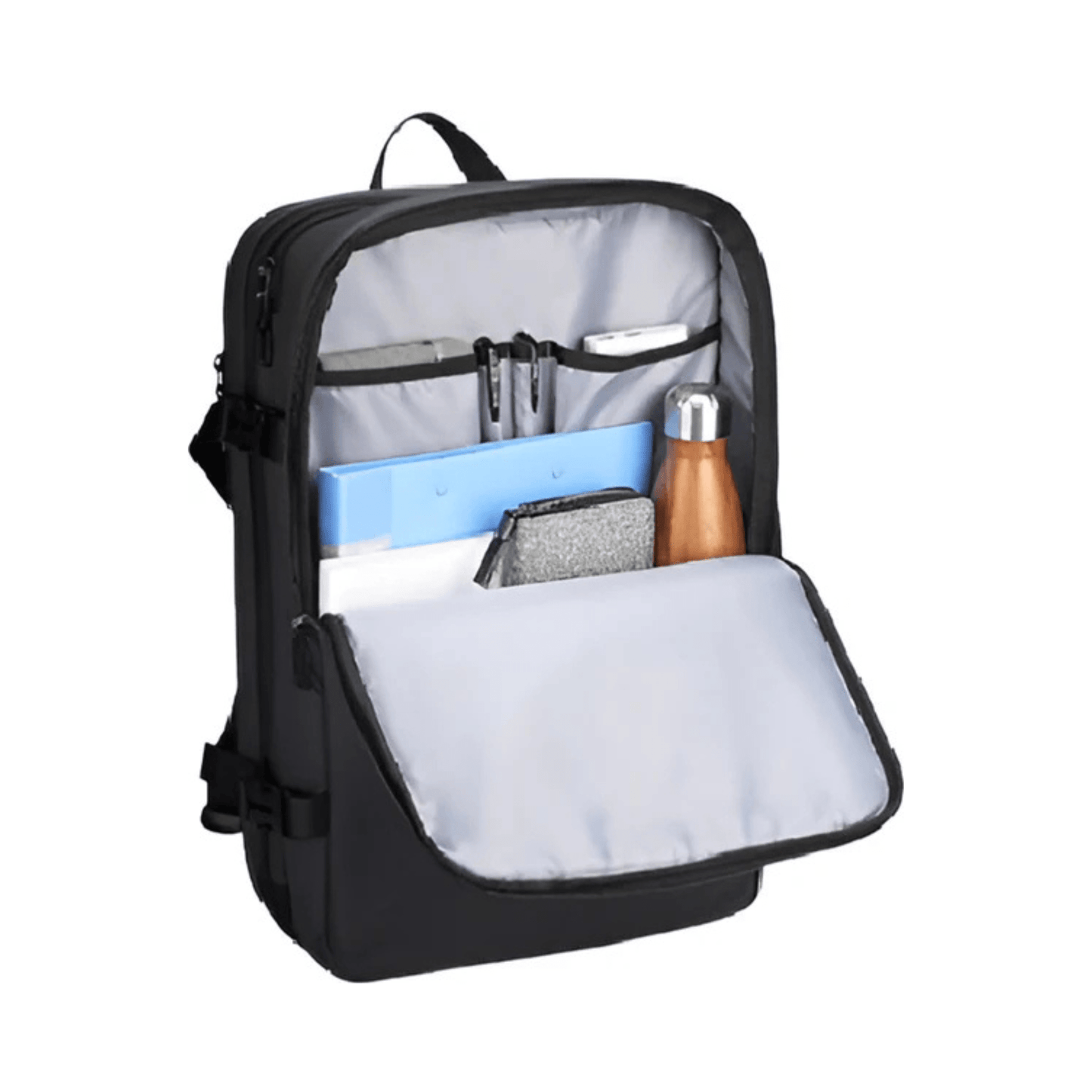 CarryQuest® - Grote Herenrugzak 40L - Laptopvak 17,3" - USB - Laptop Rugzak - ZwartCarryQuestsimple