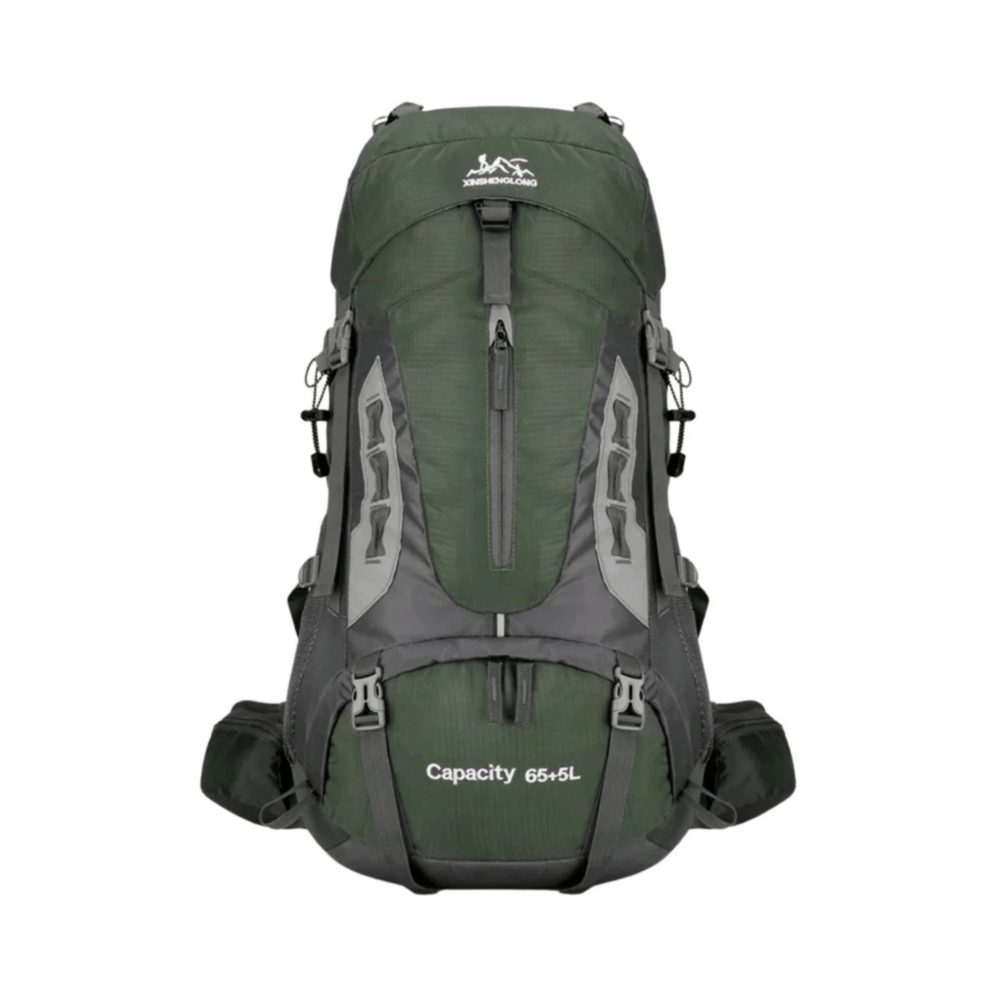 CarryQuest® - Grote Lichtgewicht Nylon Hiking - Voor - Groen
