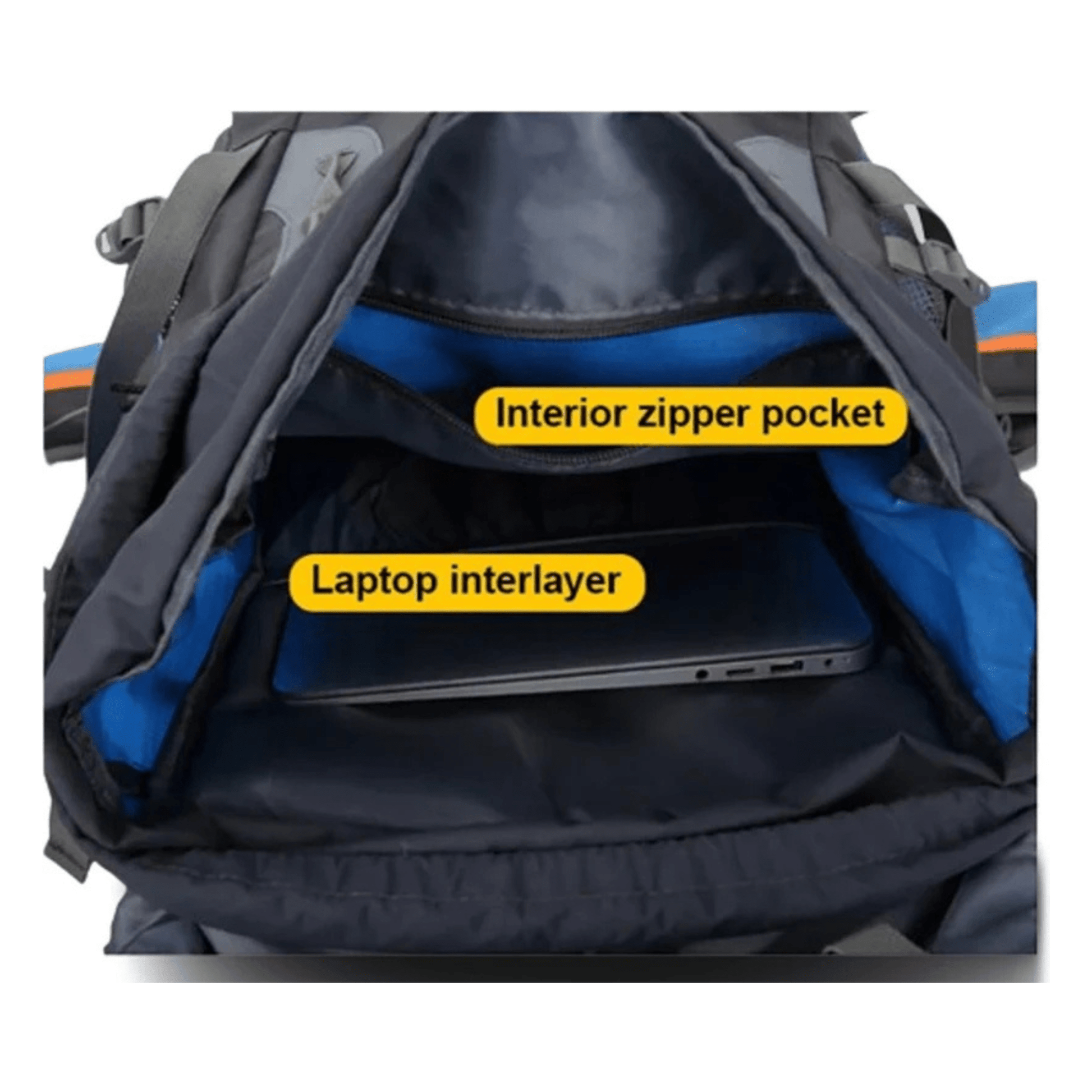 CarryQuest® - Grote Lichtgewicht Nylon Hiking - Voor - Oranje