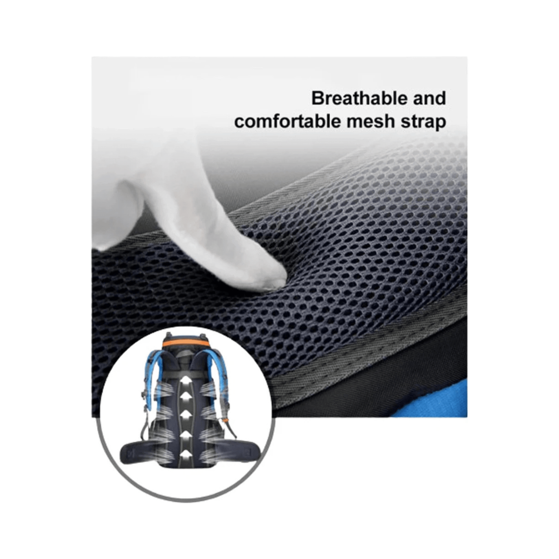 CarryQuest® - Grote Lichtgewicht Nylon Hiking - Voor - Oranje