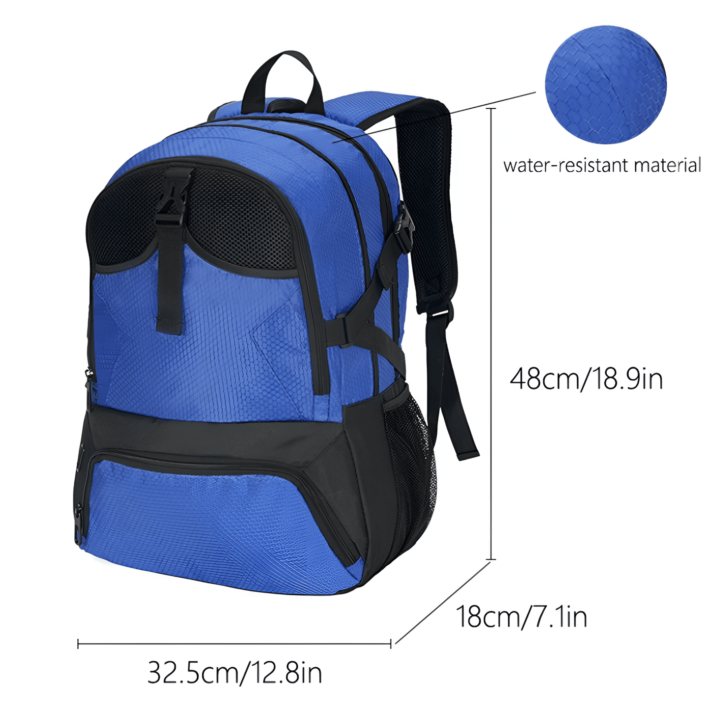 CarryQuest® - Grote Sporttas - balsport - 20 - 35L - 3 kleurenCarryQuestSport Rugzak