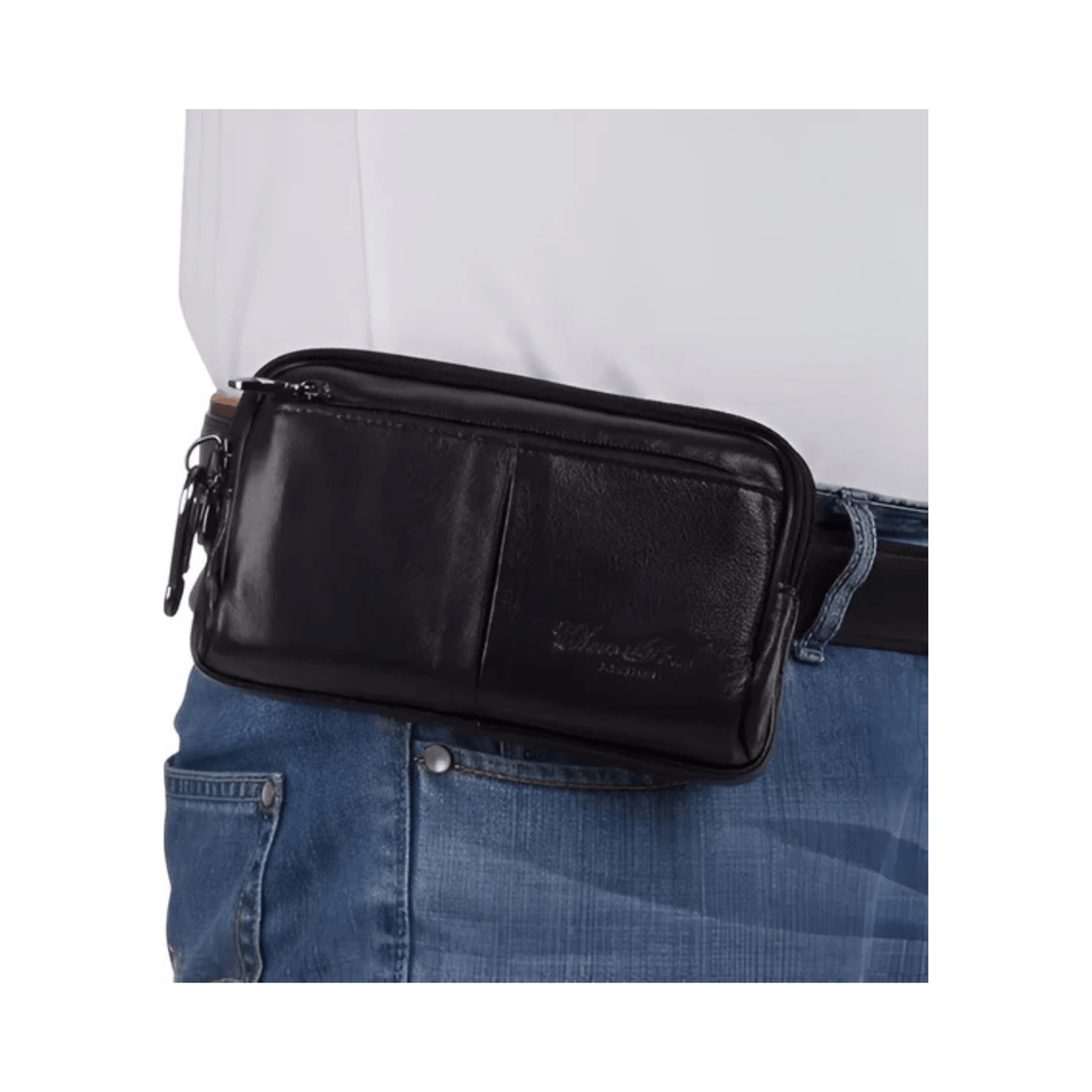 CarryQuest® - Heren Heuptas - Heupgordel Tassen - Haak Sluiting - ZwartCarryQuestsimple