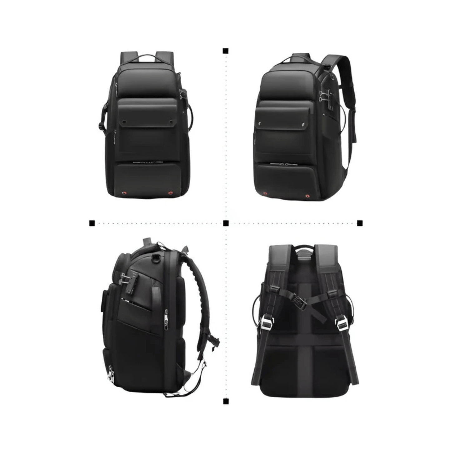 CarryQuest® - Heren Reistas SLR Camerarugzak - 40L - Geschikt voor 17" Laptop - Laptop Rugzak - ZwartCarryQuestsimple