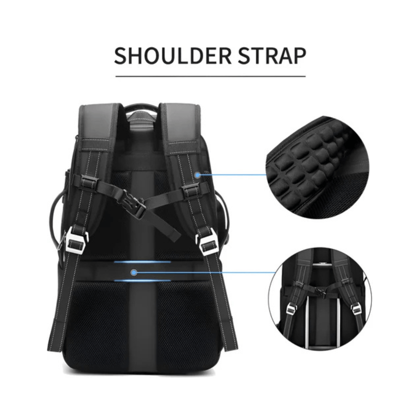 CarryQuest® - Heren Reistas SLR Camerarugzak - 40L - Geschikt voor 17" Laptop - Laptop Rugzak - ZwartCarryQuestsimple