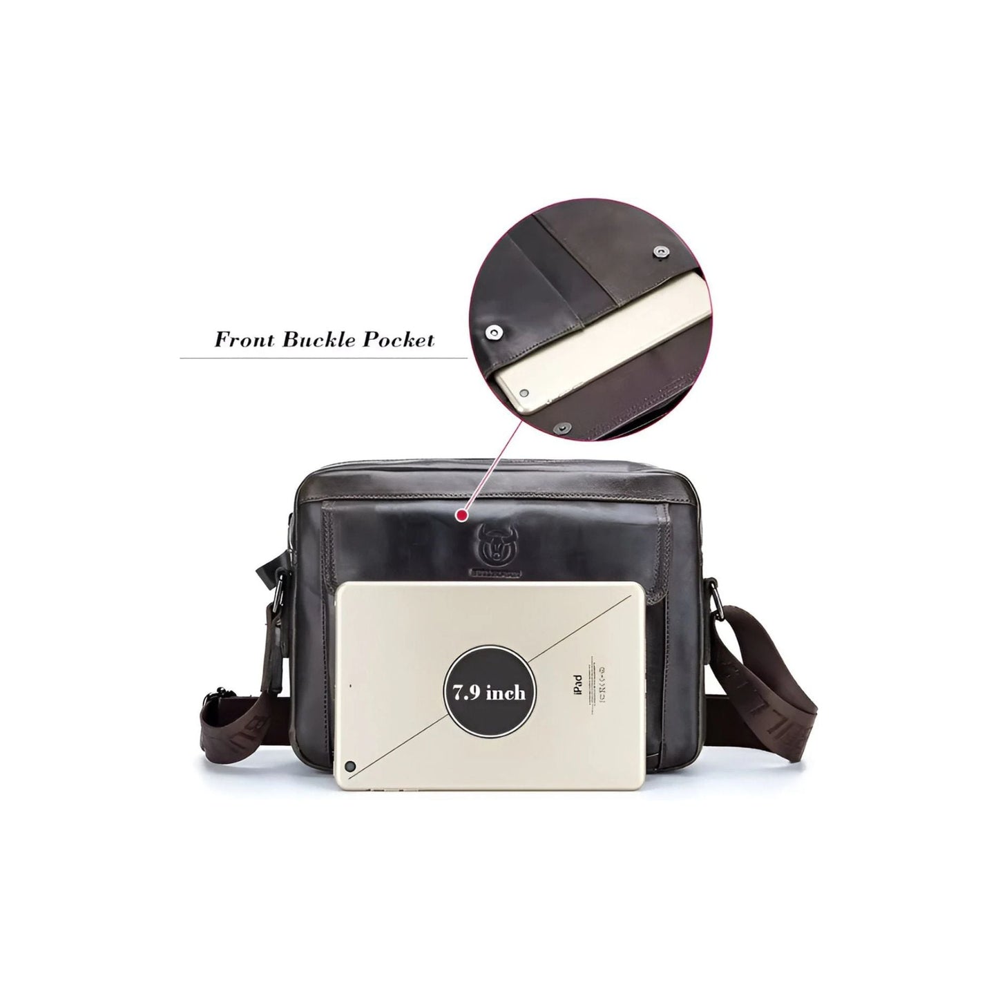 CarryQuest® - Heren Schoudertas - Handtas - Crossbody Messenger Tassen - KhakiCarryQuestsimple