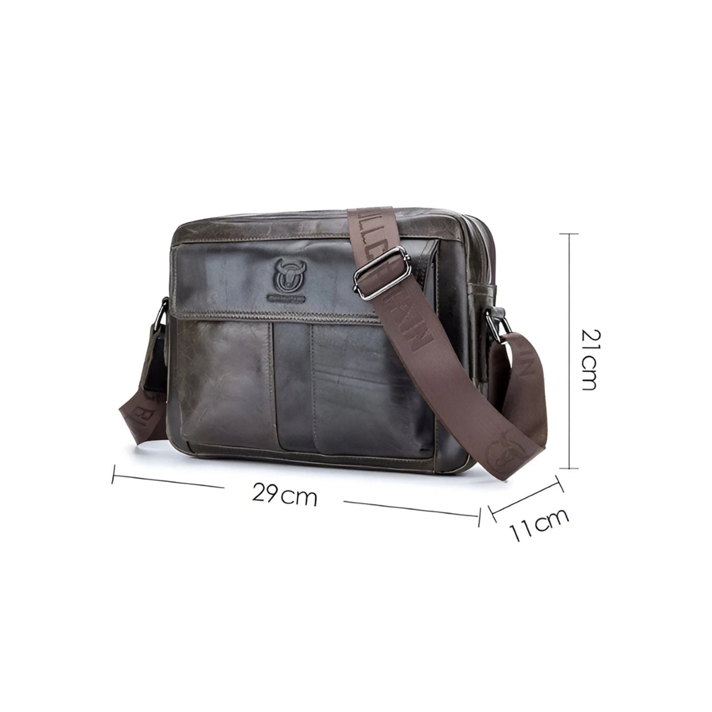 CarryQuest® - Heren Schoudertas - Handtas - Crossbody Messenger Tassen - KhakiCarryQuestsimple