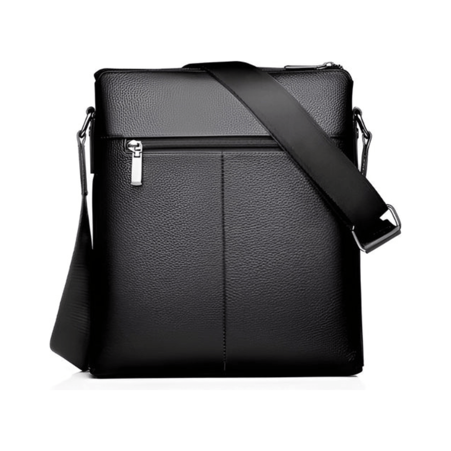 CarryQuest® - Heren Schoudertas PU Leder - Koerierstas - Zakelijke Tassen - Zwart